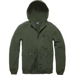 Vintage Industries Ashore Textiljacke - Wasserdicht und Atmungsaktiv in Oliv - Funktionsjacken mit Microfleece-Futter, 5000 mm Wassersäule, ideal für Outdoor-Aktivitäten und schlechtes Wetter.