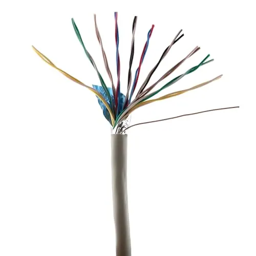 Telefonkabel 10x2x0,6mm J-Y(ST) Y 50m rund für Unterputzmontage, Fernmelde-Installationsleitung 20-adrig