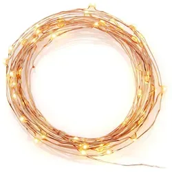 Konstsmide LED Tropfenlichterkette in gold von Konstsmide