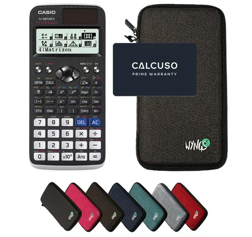 CASIO fx-991DE X Classwiz inkl. WYNGS Schutztasche von CASIO