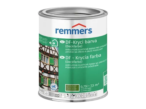 Remmers Deckfarbe blattgrün, 0,75 Liter - Farben – Hochdeckende Wetterschutzfarbe für innen und außen, ideal für Holz, Zink und mineralische Untergründe. Exzellenter UV-Schutz und hohe Elastizität für langlebige Ergebnisse.