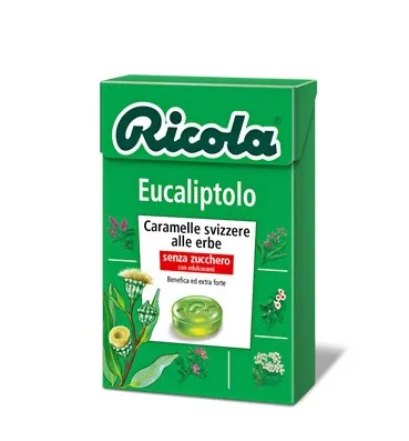 Ricola Eucaliptolo Senza Zucchero Caramelle Svizzere Alle Erbe 50g