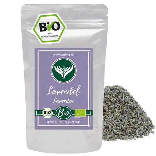 BIO Lavendel - Ganze Lavendelblüten getrocknet auch für Tee 250g