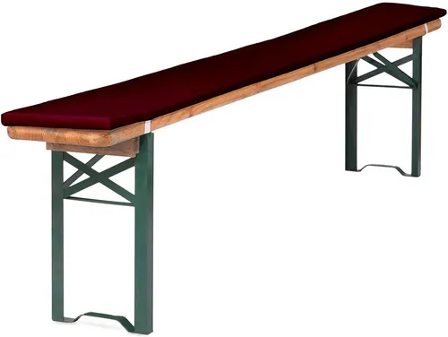 TexDeko Bankauflage Bierbankauflage (Einzeln) für Bierzeltgarnitur zum selber aufziehen, (1 St), 220x25x2cm/4cm, Top Qualität