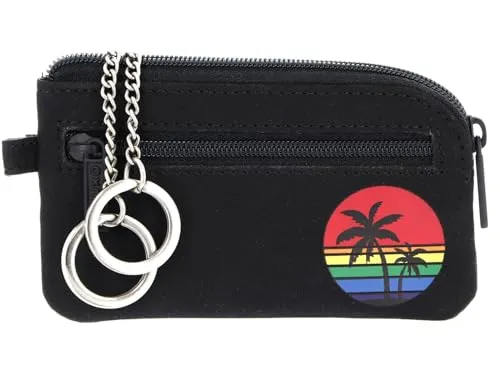 Oxmox Schlüsselmäppchen New Cryptan Keyholder Rainbow Palms schwarz