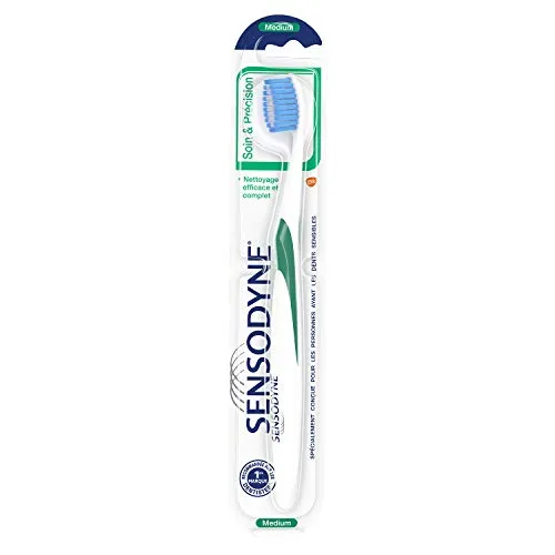 Sensodyne Zahnbürste , Pflege & Präzision, für sensible Zähne, Medium (sortiert)