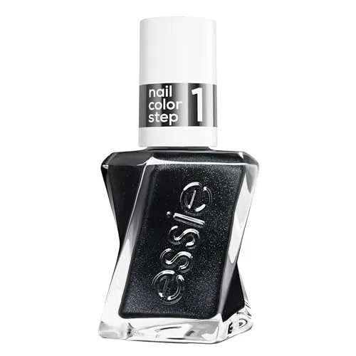 Gel by Essie Nagellack, langanhaltender Nagellack, Professionelle Nagellackfarbe, Maniküre ohne UV-Licht & bis zu 15 Tage Halt, Liquid Diamonds Kollektion, Farbe: Black Diamond, 13,5ml