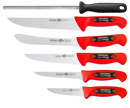 EIKASO Solingen Germany Fleischermesser-Set 6-teilig