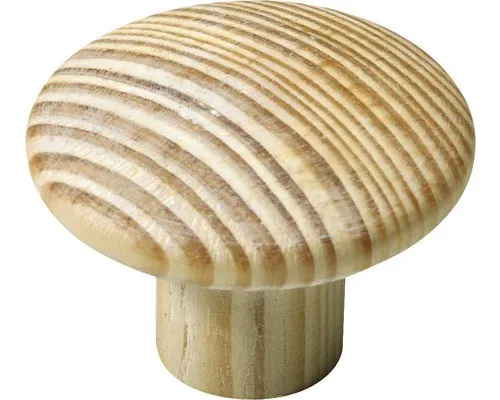 Produktbild Möbelknopf Holz Kiefer roh ØxH 43x30 mm