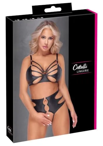 Cottelli Lingerie Dessous-Set, Schwarz, S