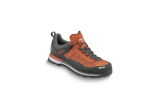 Meindl Literock free GTX - Herren Wanderschuh - orange - 41.5 - Wanderschuhe, leicht und stabil mit GORE-TEX für Wasserdichtigkeit. Ideal für Wanderungen und Zustiege, bietet das variofix® System perfekte Passform und Fersenfixierung.