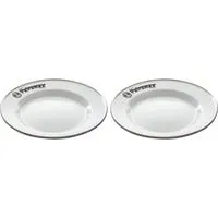 Emaille Teller px-plate-w, 2 Stück weiß, Ø 22cm