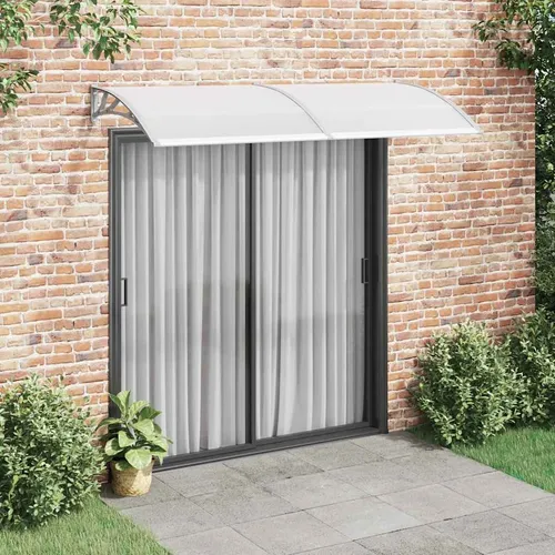 vidaXL Türvordach 240x100cm - Überdachung für Haustüren - Pavillon mit robusten Polycarbonat-Platten, schützt Eingänge vor Niederschlägen und wertet das Haus auf. Ideal für private und geschäftliche Nutzung, stabil und einfach zu montieren.