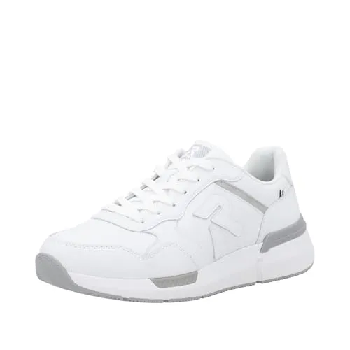 Rieker Adult FSK Herren Halbschuhe Gr. 44 - Herren-Sneaker mit robustem beschichtetem Leder, weicher Rieker Soft-Innensohle für optimale Dämpfung und gepolstertem Schaft für höchsten Tragekomfort.