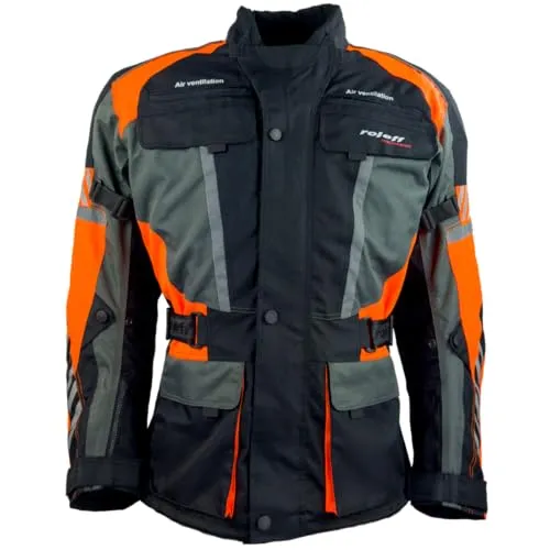 roleff Motorradjacke RO16012 Schwarz/Neon-Orange in orange von Roleff