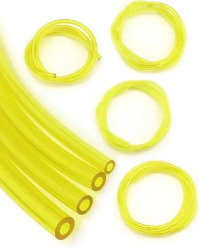 QWORK® 4 Stück 1.5 M Benzinschlauch, kraftstoffschlauch, 2 x 3.5 mm, 2.5 x 5 mm, 3 x 5 mm, 3 x 6 mm für Kettensägen, Gebläse, Hochdruckreiniger