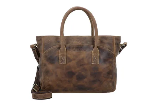 Greenburry Vintage Shopper Tasche Leder 36 cm - Braun - Handtaschen aus hochwertigem Leder, stilvolles Vintage-Design und viel Platz für Ihre Essentials.