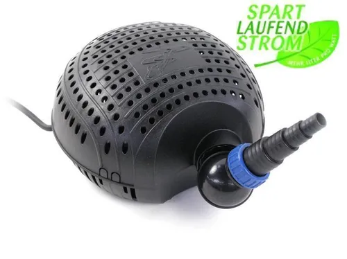 Osaga Teichfilter und Bachlaufpumpe Eco OSF-9500 E - Wasserpumpen, energieeffiziente Dauerlaufpumpen mit der Fähigkeit, grobe Schmutzpartikel bis 6 mm zu fördern, ideal für saubere Teiche.