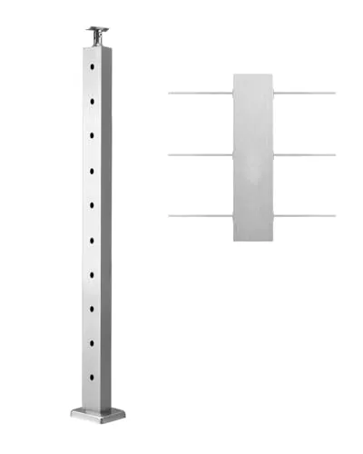 VEVOR Kabelgeländerpfosten aus Edelstahl, 91 x 2,5 x 5 cm von Vevor