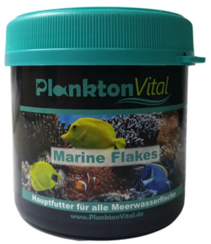 PlanktonVital Marine Flakes Meerwasser Fischfutter Süßwasser Flocken 250ml