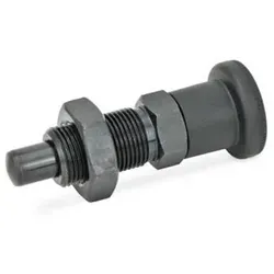 817-12-15-BK Rastbolzen, Stahl / Kunststoff-Knopf