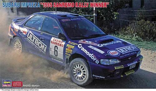 Hasegawa  20574 1/24 Subaru Impreza, 1995 San Remo Rally