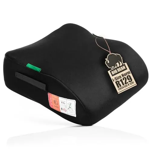 BigDean Kindersitzerhöhung i-Size R129 Schwarz