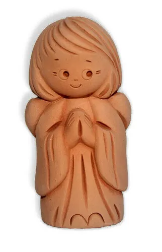 Schutzengel aus Ton in beige von Traumzauberbaum GmbH