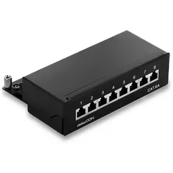 deleyCON CAT6a Patchpanel 8 Port von deleyCON