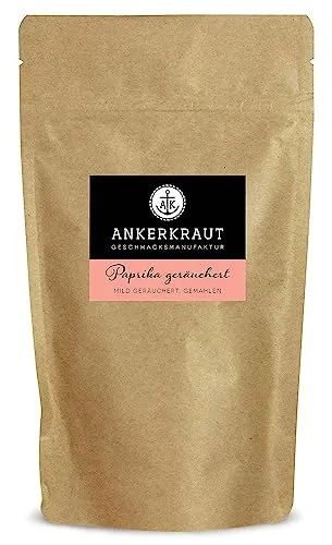 Ankerkraut Paprika geräuchert, gemahlene geräucherte Paprika, Paprikapulver, Pulver rot, Allrounder Gewürz, 170 g im aromadichten Beutel