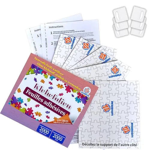 Puzzlekleber 1000 und 2000 Teile, Aufhängen des rahmenlosen Puzzles, Tutorial Video auf Deutsch, klebefolie für Kinder und Erwachsene