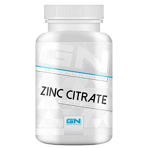 GN Laboratories Zinc Citrate – Hochdosierte Zink Tabletten 50 mg – Hohe Bioverfügbarkeit durch Zink Citrat – Vegan & Laborgeprüft – 120 Tabletten, Made in Germany