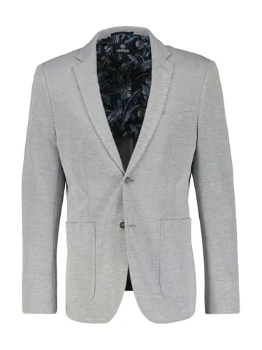 LERROS Jerseyblazer mit Stecktasche für Herren - Eleganter Jerseyblazer in basalt grau, ideal für Business und Freizeit. Kombinierbar mit Jeans oder T-Shirt, sorgt für modische Akzente durch melierte Optik und aufgesetzte Taschen.