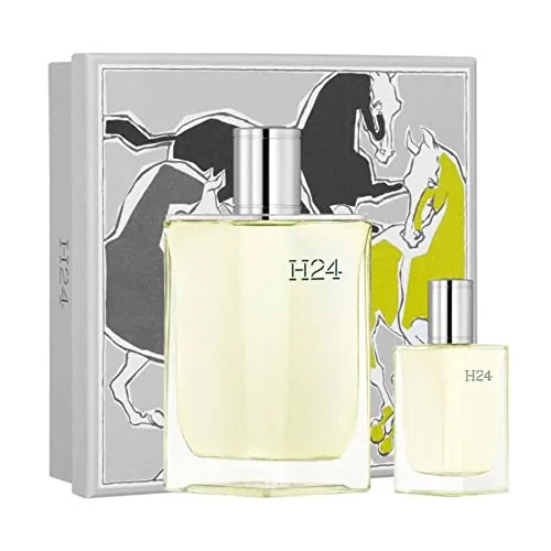 Hermès H24 EDT Geschenkset 100 ml + Mini 12,5 ml - Herren Eau De Toilette Set, ideal als Geschenk mit klassischem Duft und praktischer Miniatur für unterwegs.
