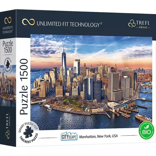 Puzzle 1500 elementów. Manhattan, Nowy Jork, USA Trefl 5900511261899