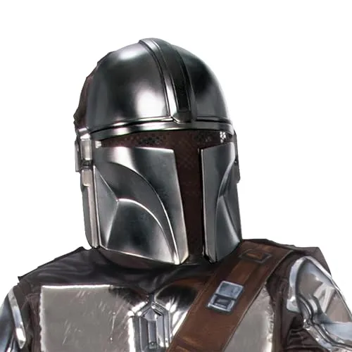 Rubie´s Verkleidungsmaske Star Wars - The Mandalorian - Kostüm-Maske für Kinder, hochwertige Halbmaske des Mandalorianers mit sicherem Halt und freiem Blick durch schwarzes Stoffnetz.
