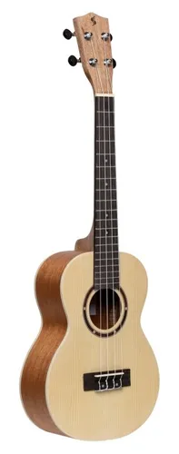 Traditionelle Tenor-Ukulele mit Fichtendecke inkl. Tasche