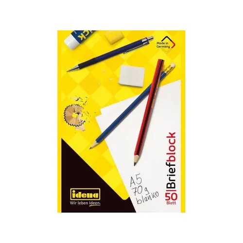 Schreibwaren-10695 Briefblock A5 70g blanco NEU OVP Briefblock A5 70g blancoHer