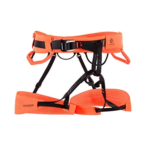 Mammut Sender Klettergurt XL - safety orange - Klettergurt für maximale Sicherheit, dauerhaft wasser- und schmutzabweisend, optimierte Abriebfestigkeit und bereit zum Klettern ohne Abwickeln.