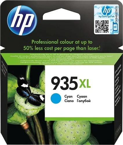 HP 935-XL Tintenpatrone - Cyan, 9,5ml - Druckerpatronen für brillante Ausdrucke, 24 Monate Garantie und 1 Treuepunkt für Ihren nächsten Einkauf. Ideal für Zuhause und Büro.