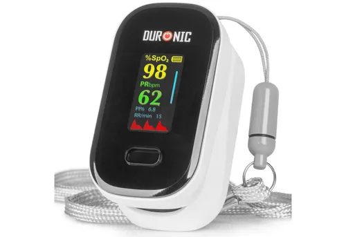 Duronic Pulsoximeter OX02 Pulsoximeter, Oximeter für Sauerstoffsättigung (SpO) im