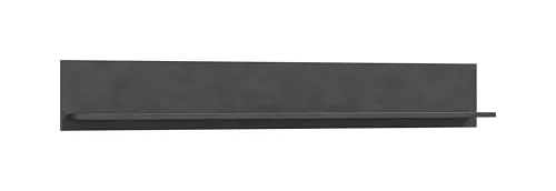 Wandboard Bardenas, schwarz, 140x20 cm - Regale - Wandboard Bardenas überzeugt mit modernem Design und großzügiger Ablagefläche. Ideal für stilvolle Raumgestaltung und einfache Montage.