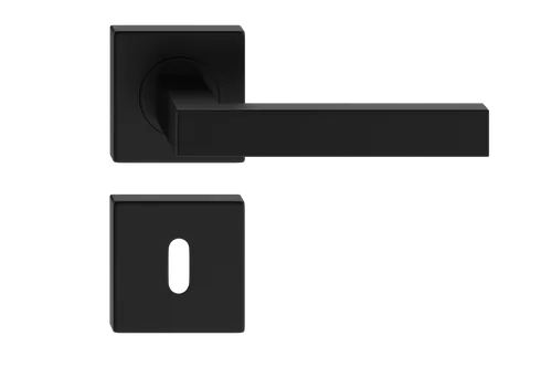 KLAMKA ERGO CZARNA KWADRATOWY SZYLD NA KLUCZ ITALIAN LINE UN 5907354080793