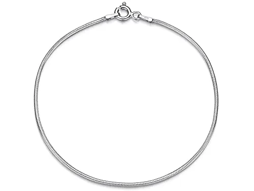 Schlangenkette Armband 1,2mm - 925 Silber, Länge 19cm