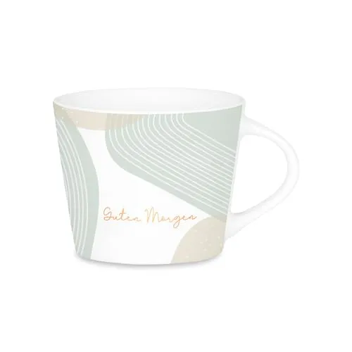 GRAFIK WERKSTATT Das Original Espresso-Tasse mit Echtgold Porzellan Tasse 50 ml Guten Morgen