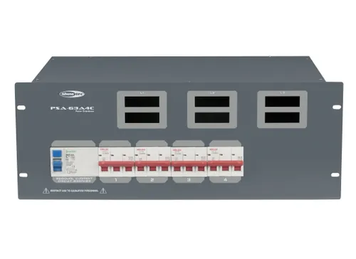 Showtec PSA-63A4C 4 x MCB, CEE Ausgang