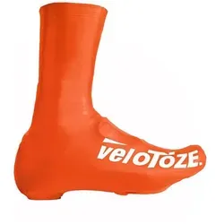 veloToze Überschuhe Road 2.0 Gummi orange Größe XL - Überschuhe für Rennradschuhe, 100 % wasserdicht und isolierend, ideal für kaltes Wetter und nasse Bedingungen.