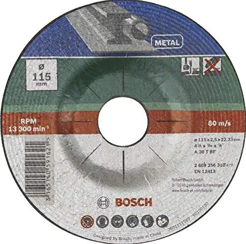 Bosch Home and Garden 2609256313 DIY Trennscheibe Metall 230 mm ø x 3 mm gekröpft