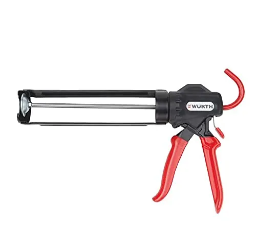 Würth Hand Kartuschenpistole für 310 ml Kartuschen (0891 310 1) - Kartuschenpresse in schwarz/rot, ideal für präzises Arbeiten mit 310 ml Kartuschen, leicht und handlich mit nur 901 g.