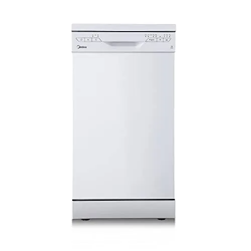 Midea SF 3.45NW PRO - 45 cm Geschirrspüler, 9 Maßgedecke, WLAN-fähig und höhenverstellbarer Oberkorb für maximale Flexibilität